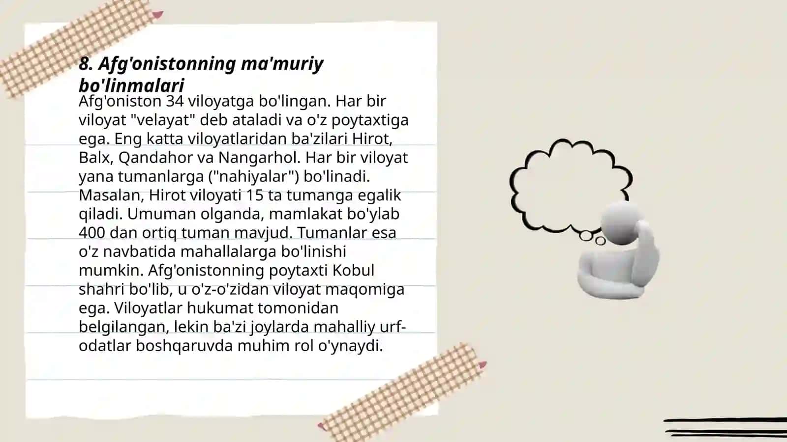 Afg'onistonning ma'muriy bo'linmalari 3