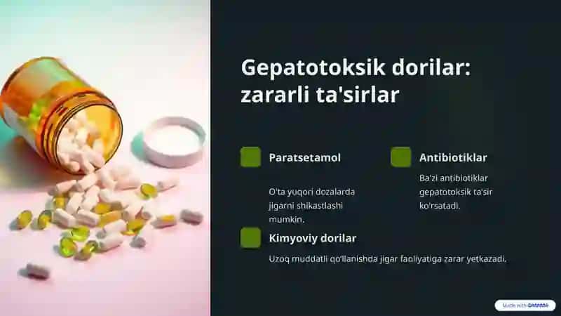Jigar faoliyatiga ta'sir ko'rsatuvchi vositalar 3