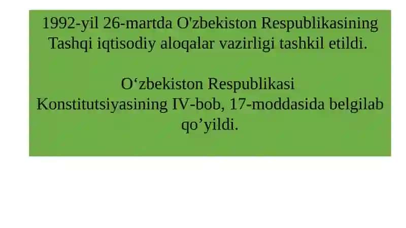 O‘zbekiston va jahon hamjamiyati (1991-2023 yillar) 3
