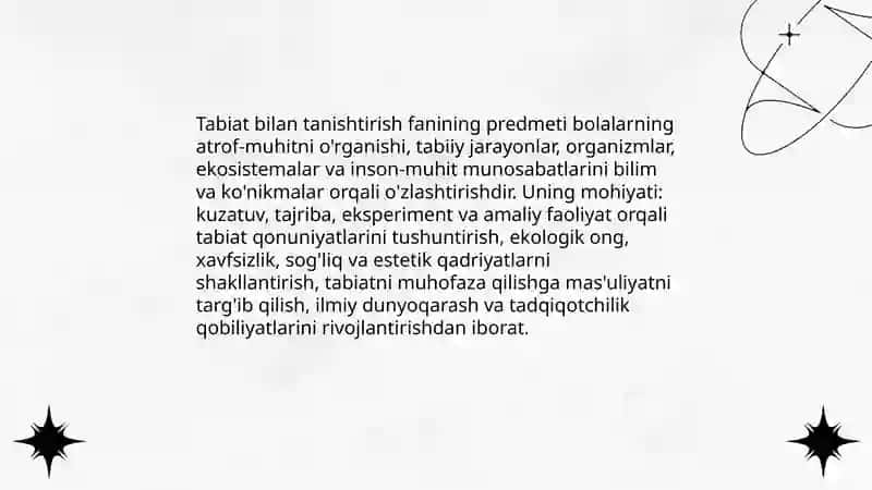 Tabiat bilan tanishtirish metodikasi 3
