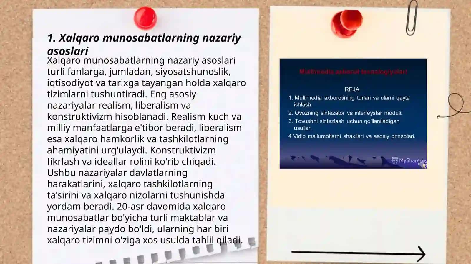 Xalqaro tadqiqotlar bo’yicha o’quv 3