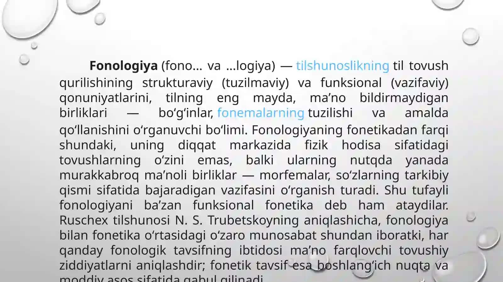 Fonologiya muammolari 3
