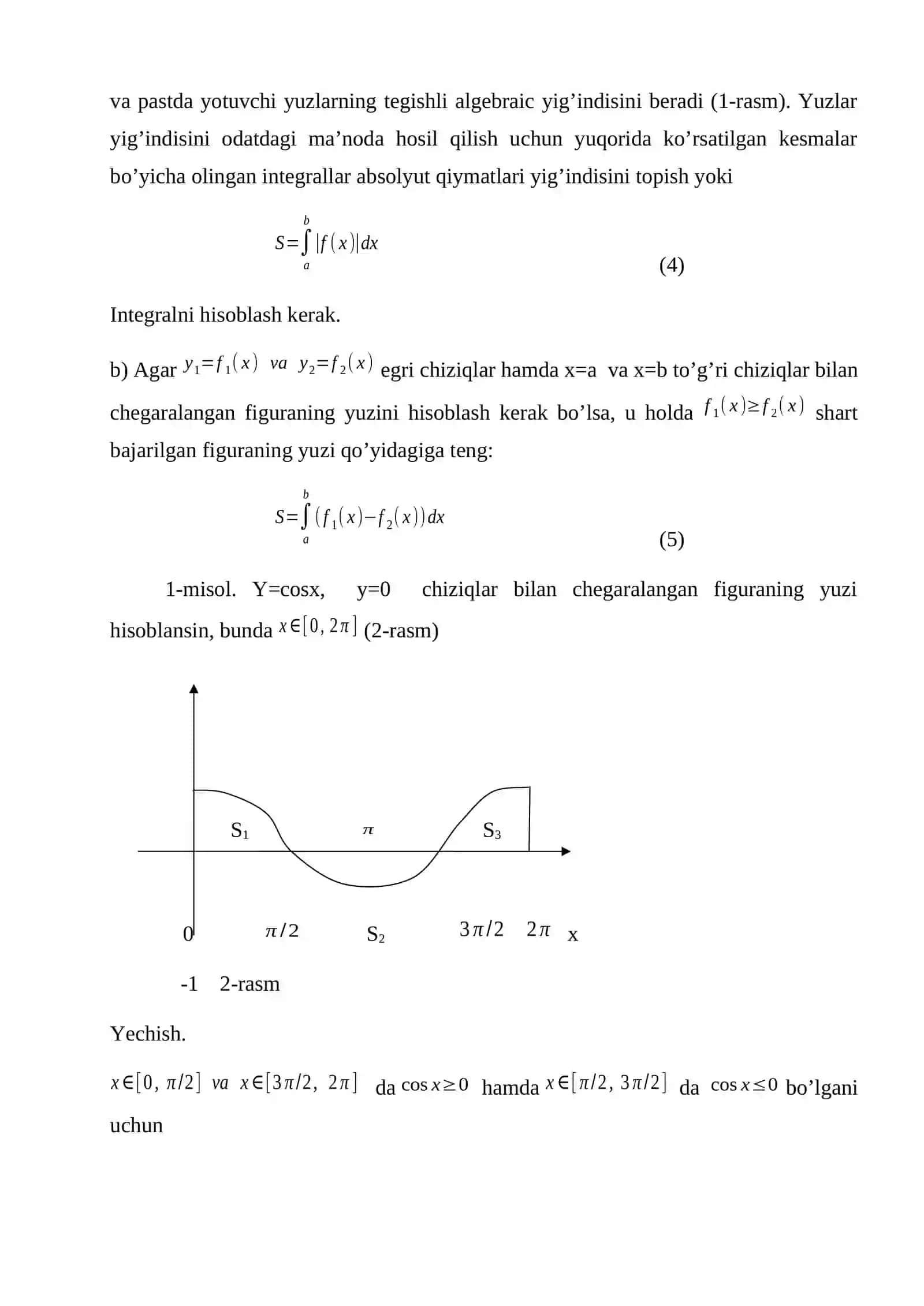 Aniq integralning geometriya va mexanikaga tadbiqlari 3