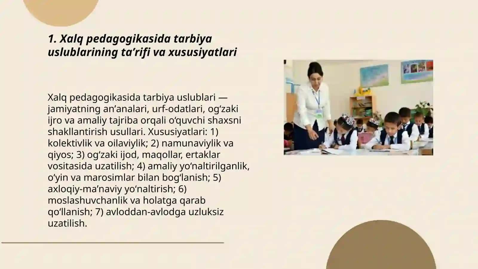 Xalq pedagogikasida tarbiya uslublari 3