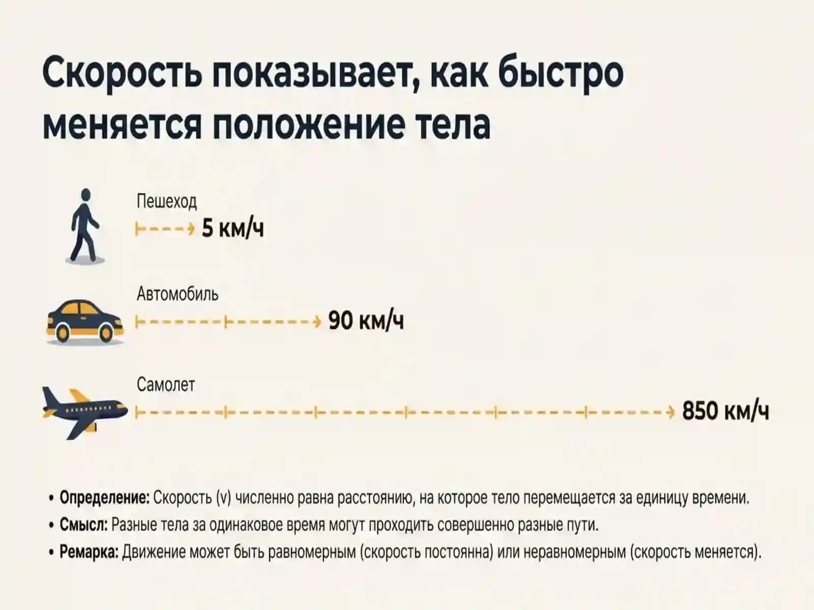 Скорость тела 3