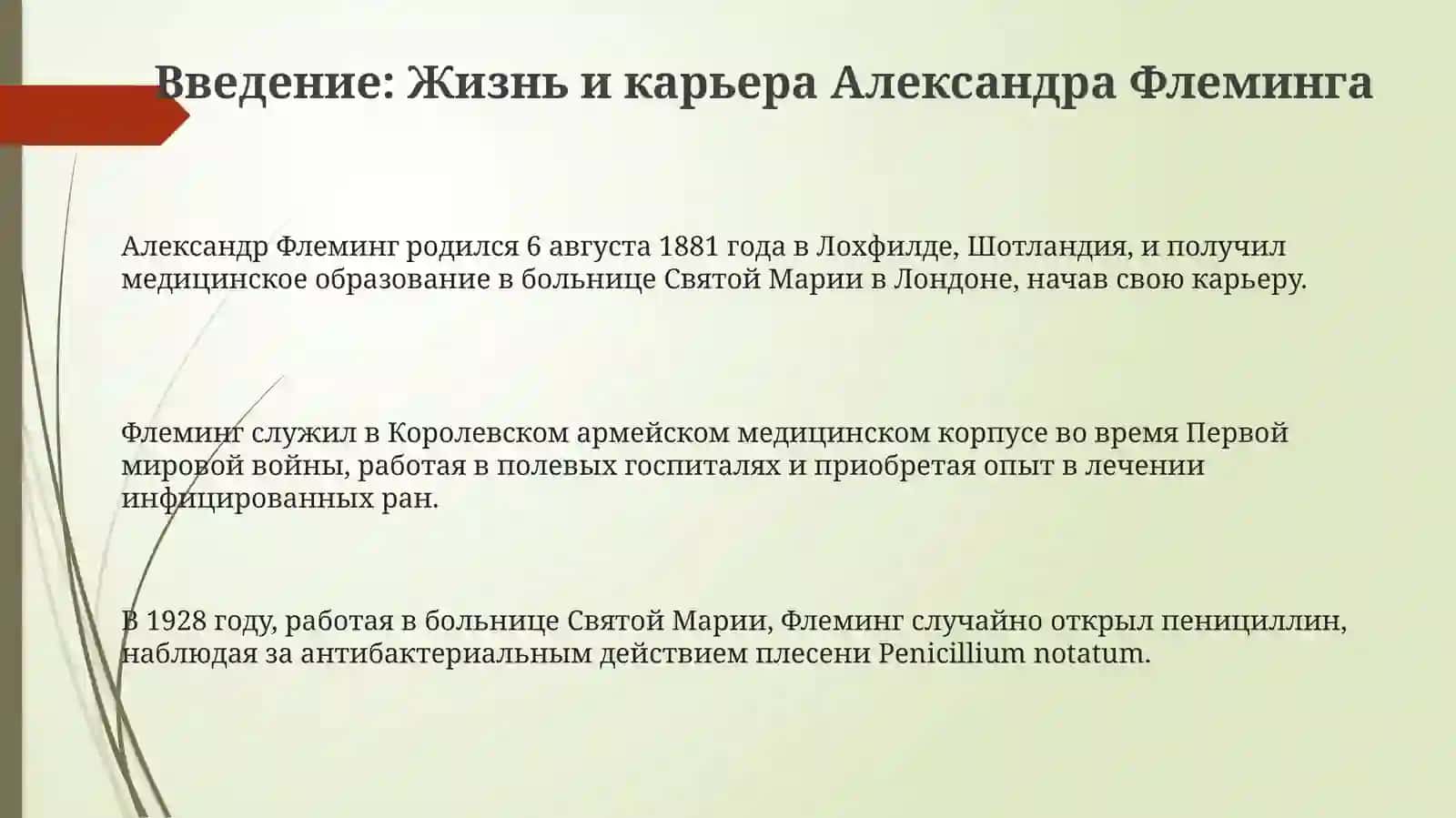 Достижения учёного Александра Флеминга 3