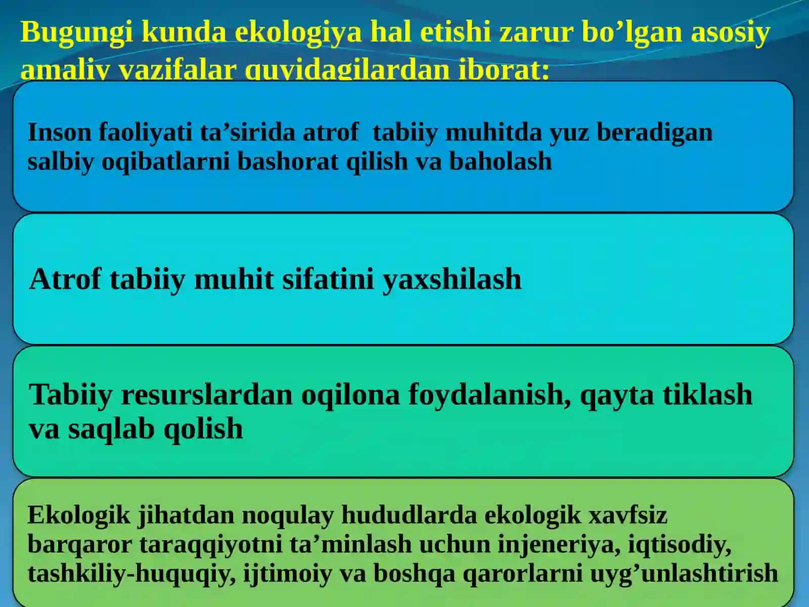 Ekologiyaning nazariy asoslari 3