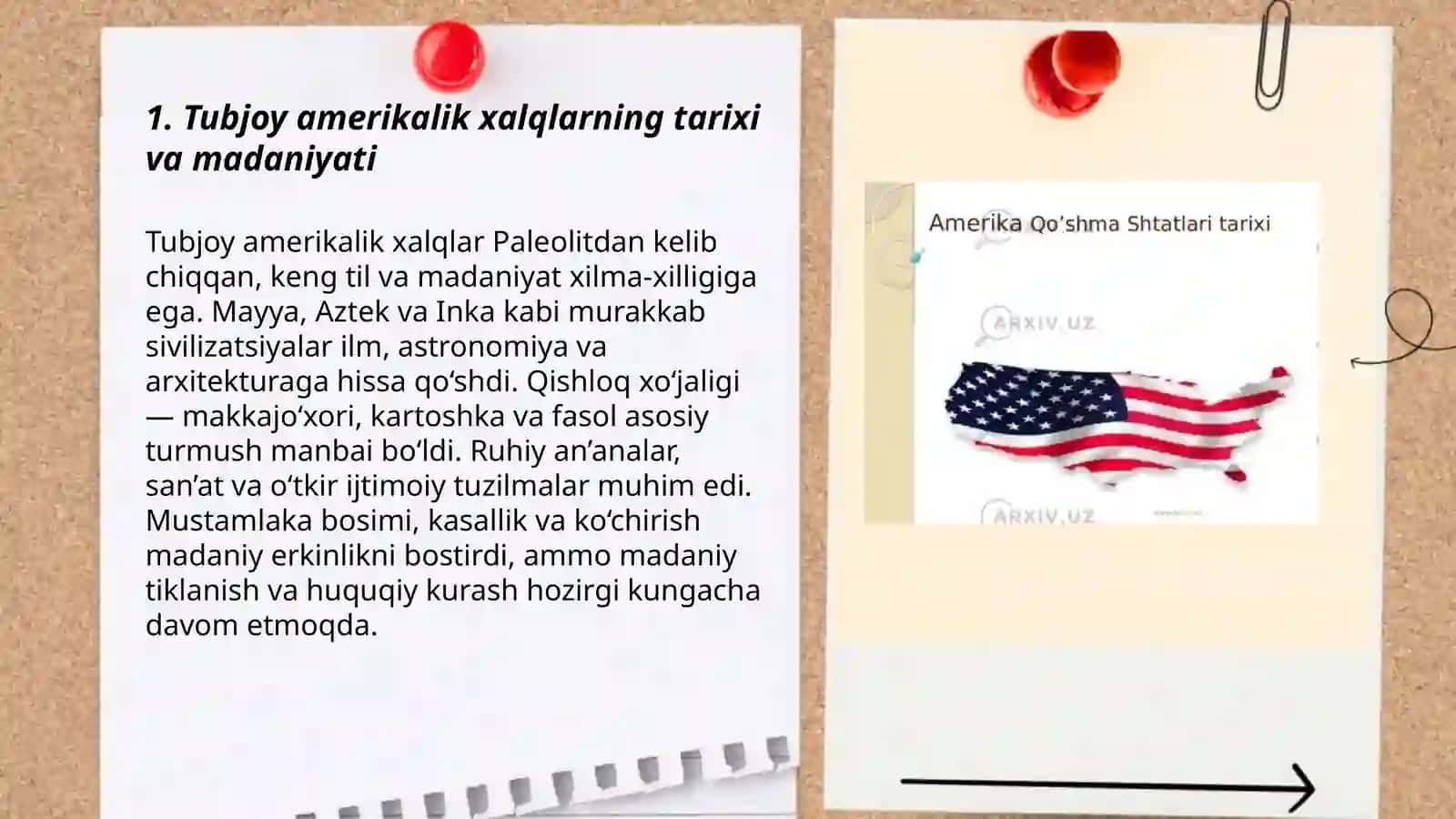 Tubjoy amerikalik xalqlar madaniyati 3