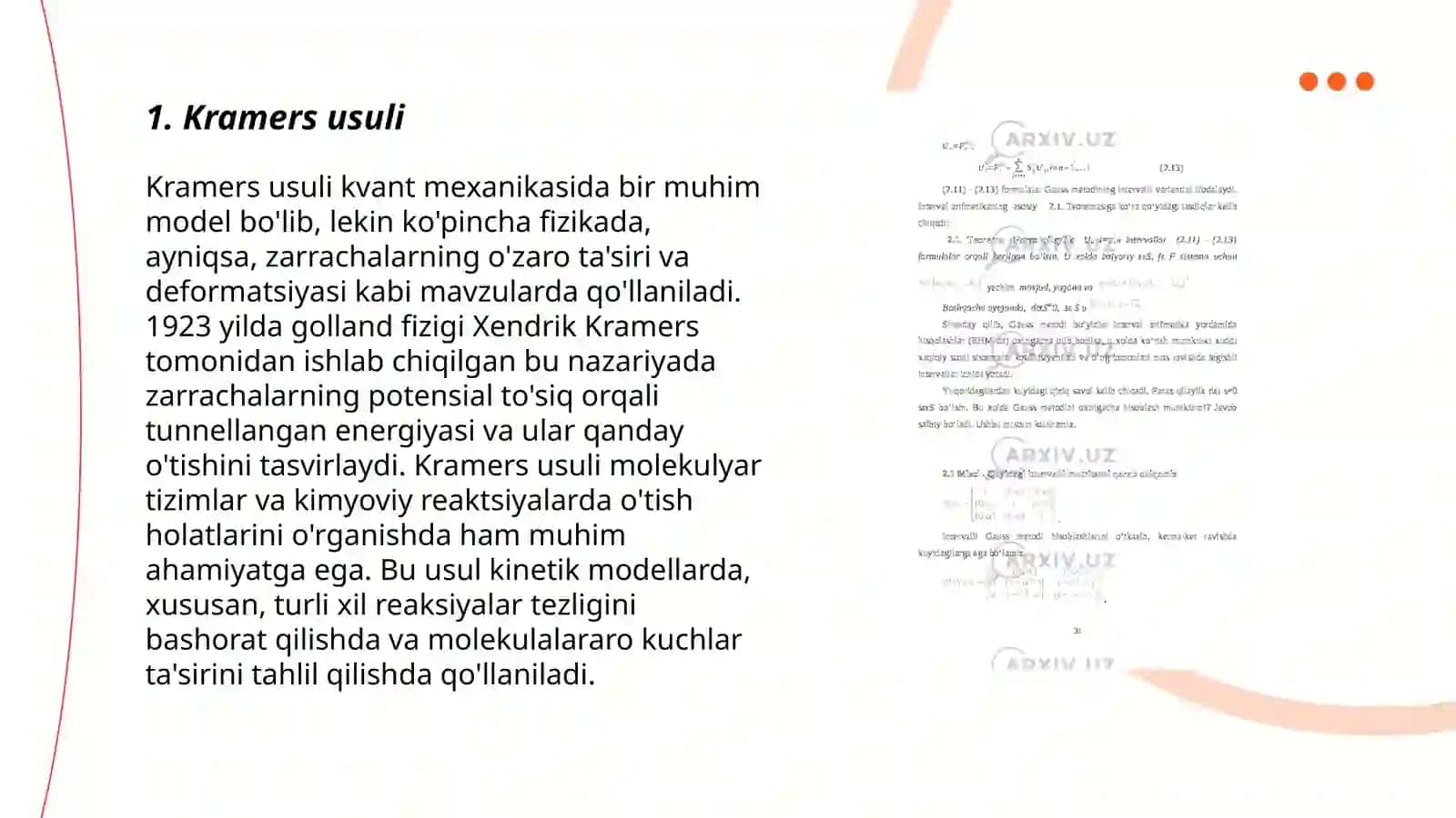 Kramers usuli 3