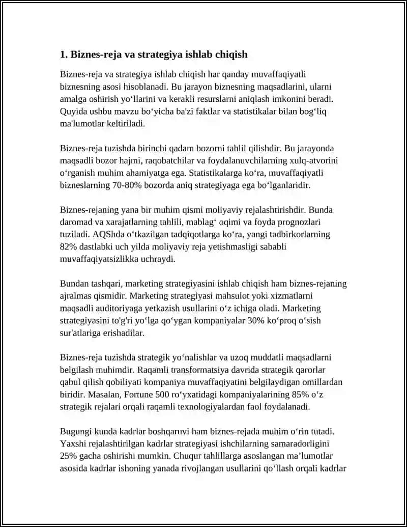 KICHIK BIZNES VA XUSUSIY TADBIRKORLIK FAOLIYATINI RIVOJLANTIRISH YOʻLLARI 3
