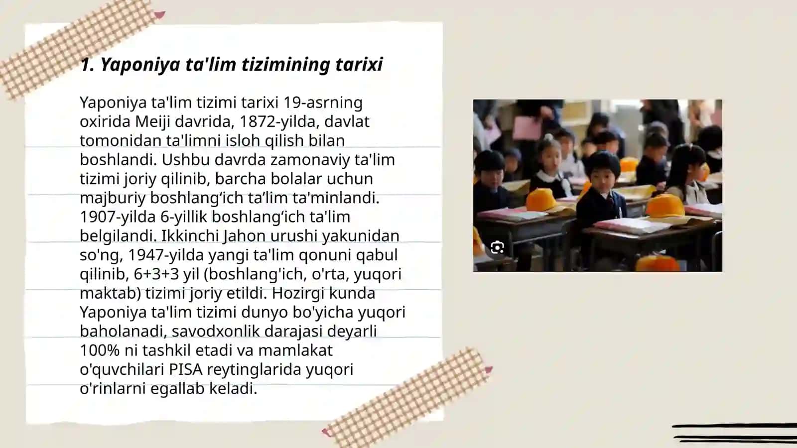 Yaponiya ta'lim tizimi 3