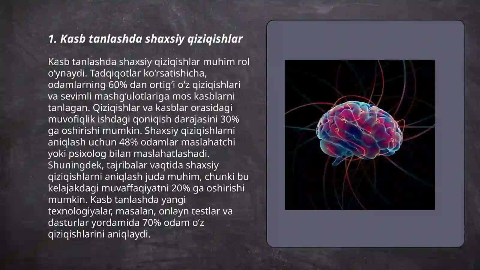 Kasb tiplarini aniqlash 3