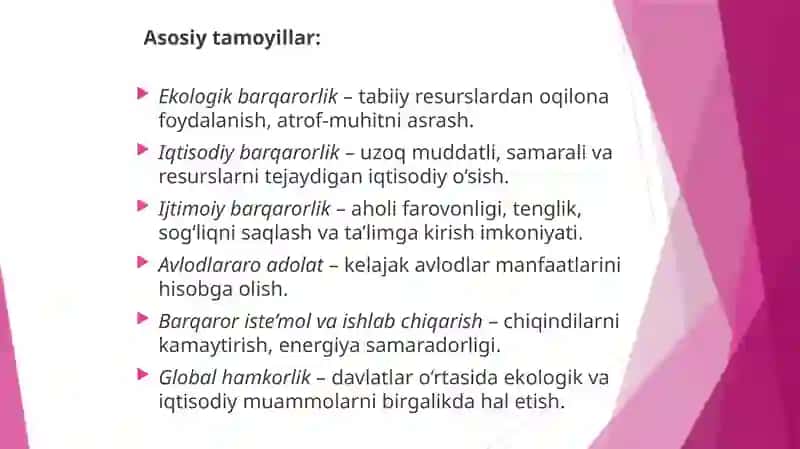 Barqaror rivojlanish konseptsiyasi 3