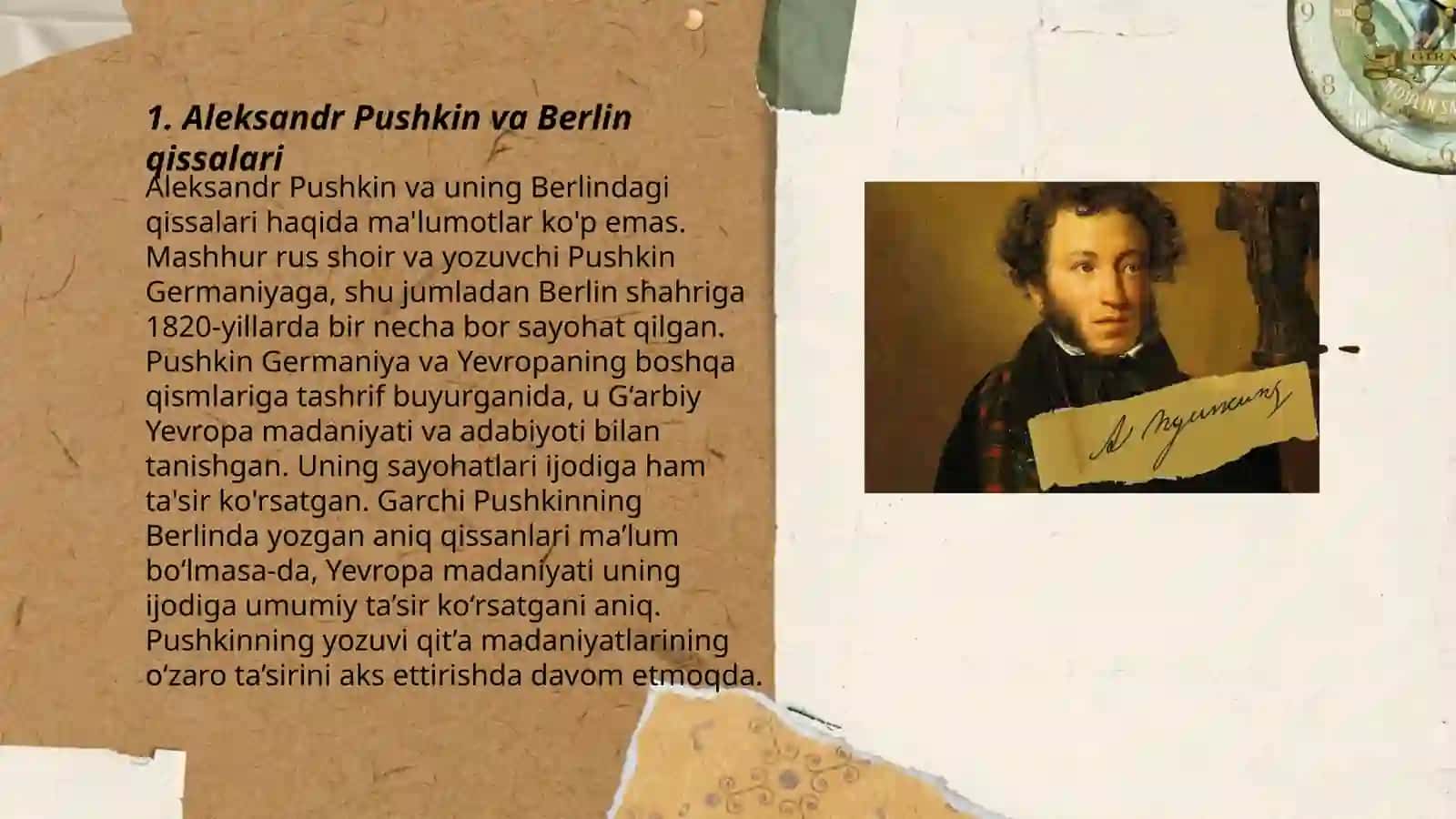 Aleksandr Pushkin "Berlin qissalari" 3