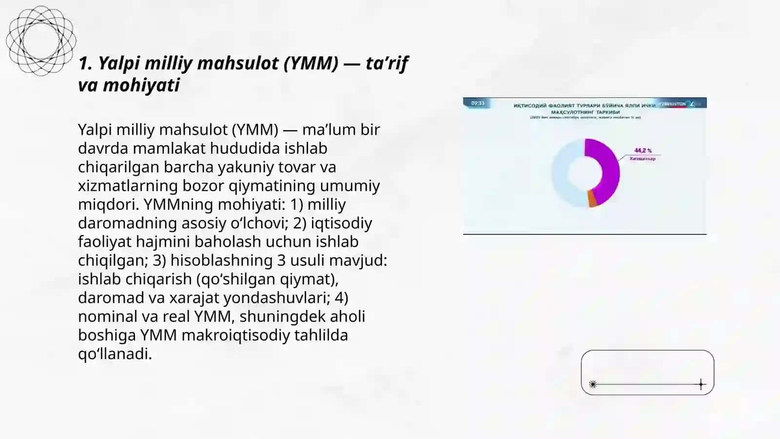 Yalpi milliy mahsulot va uning harakat shaklari 3