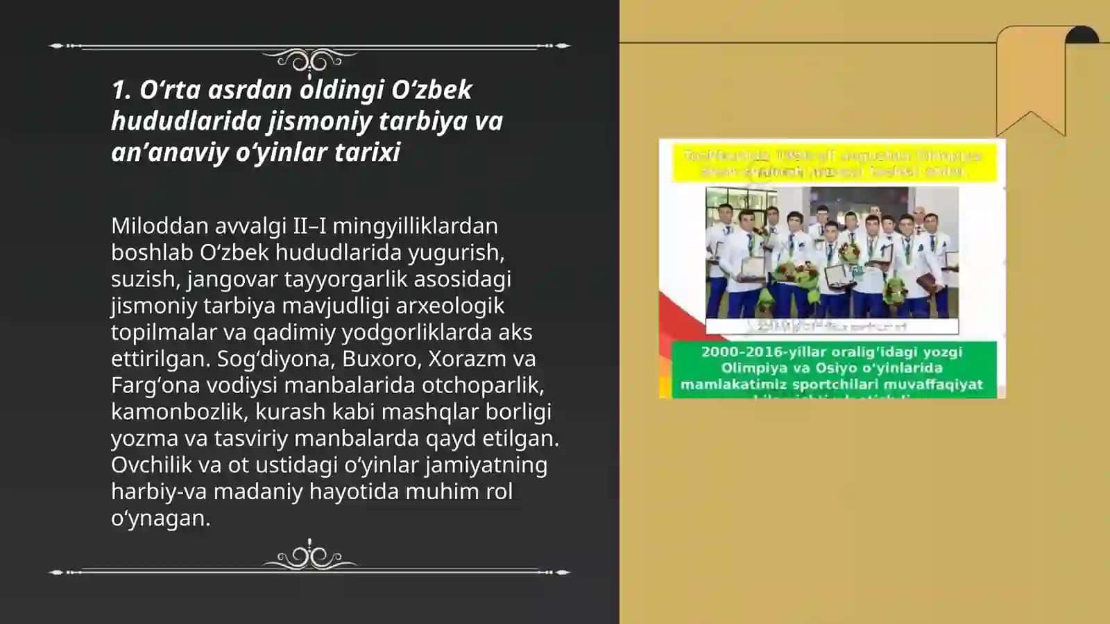 Oʻzbekistonda sport tarixi va sport rivojlanishi 3