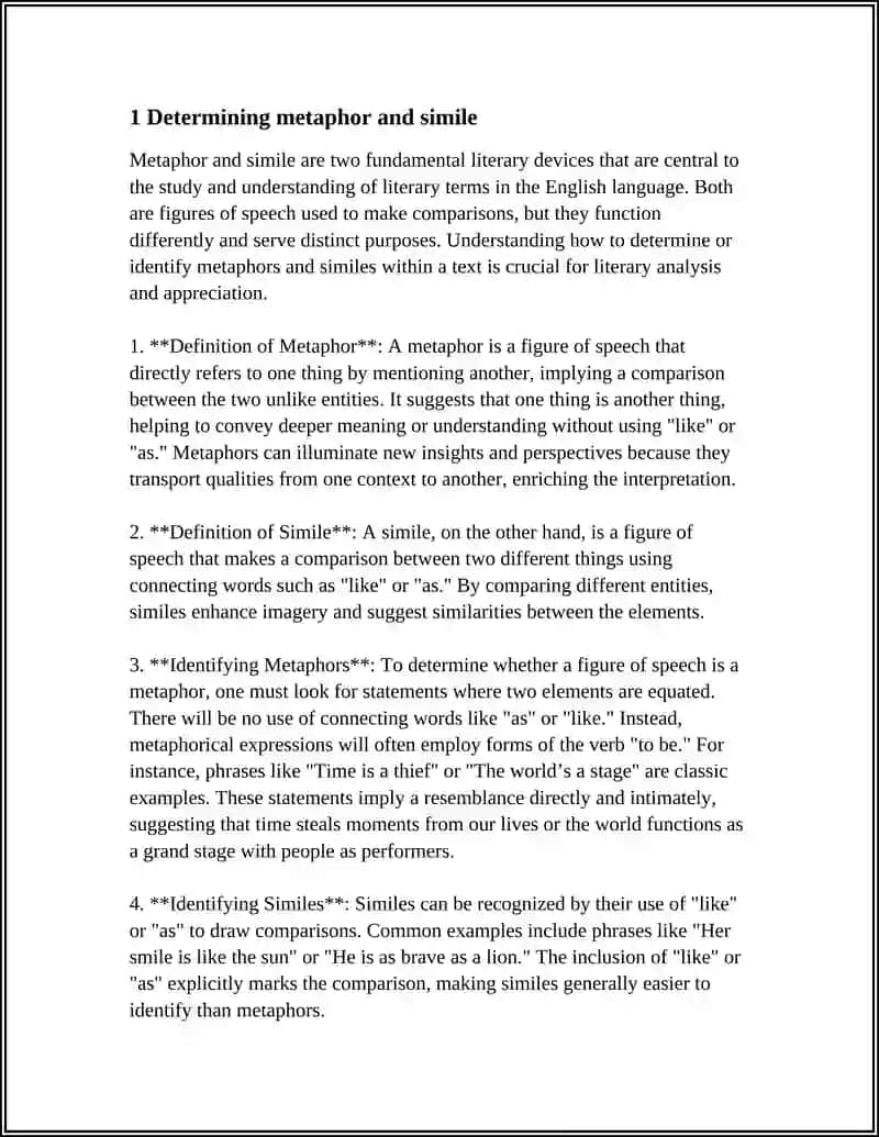 DETERMINING LITERARY TERMS 3