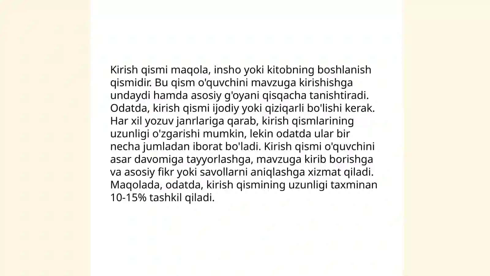 Hujjatlarning zaruriy qismlari 3