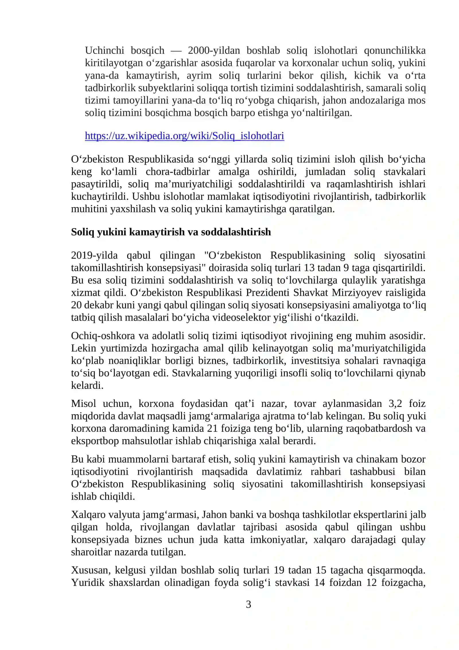 SOLIQ TIZIMINING RIVOJLANISH ISTIQBOLLARI 3