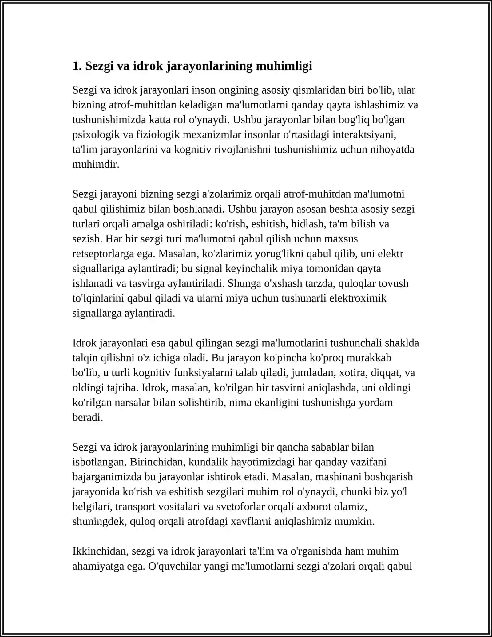 SEZGI VA IDROK JARAYONLARI RIVOJLANISHI 3