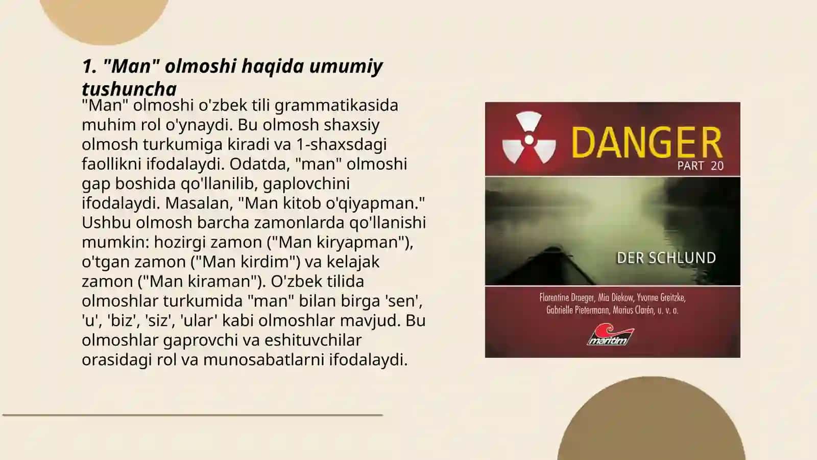 "Man" olmoshi haqida umumiy tushuncha 3