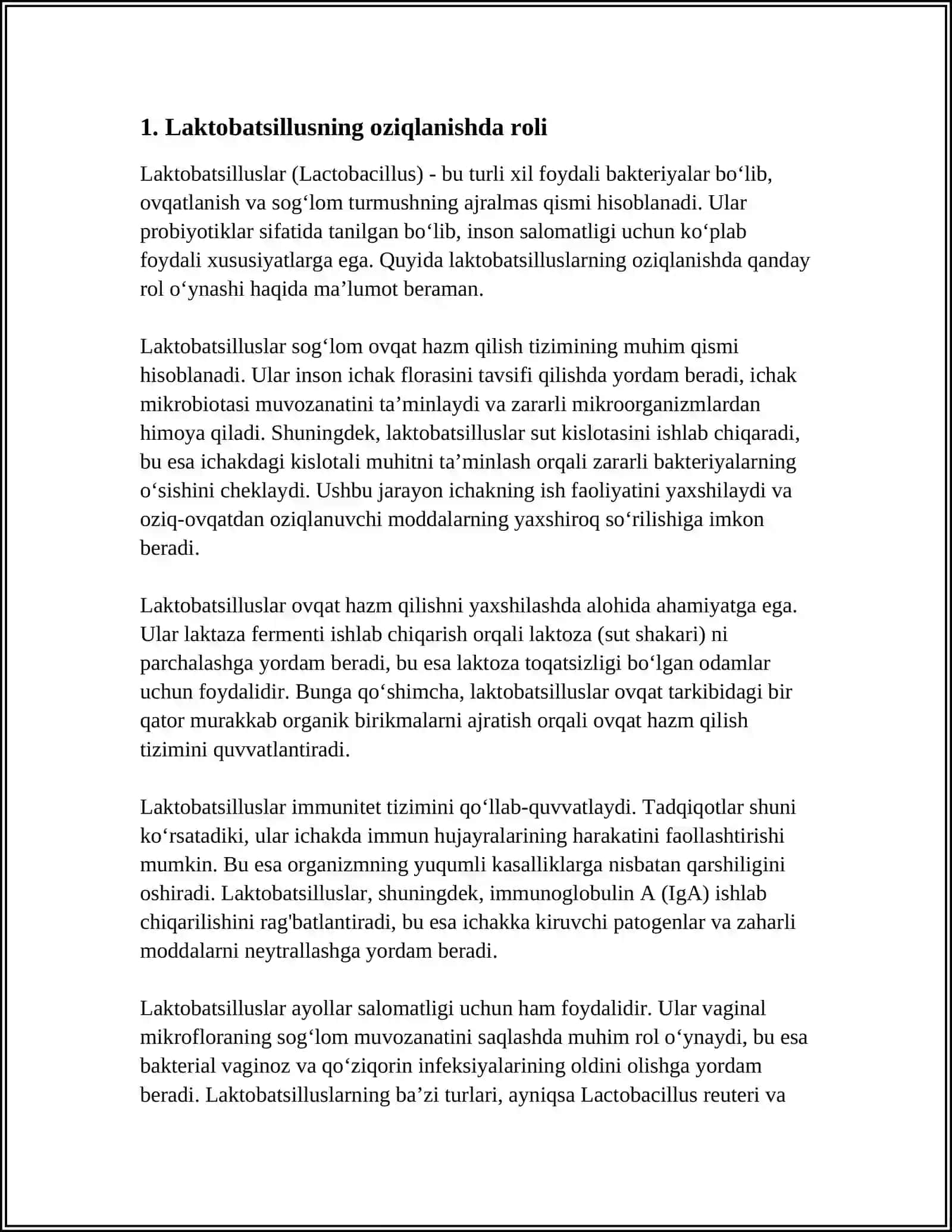 LACTOBACILLUS 3