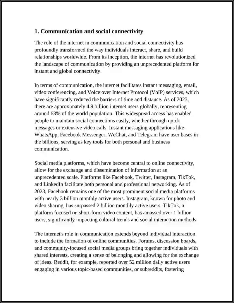 INTERNET IN OUR LIFE. THE ROLE OF IT 3