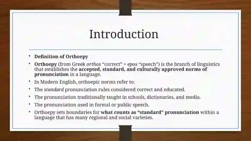 The Orthoepic Nouns of Modern English Pronunciation 3