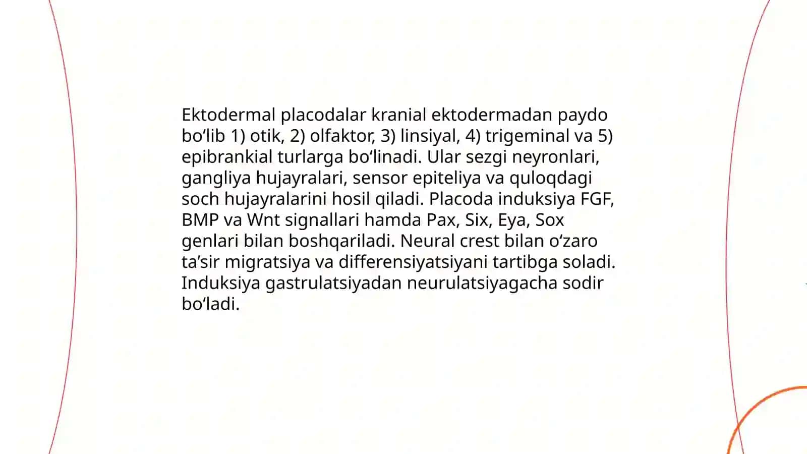 Siysik tanisil a’zolari emriogenezi 3