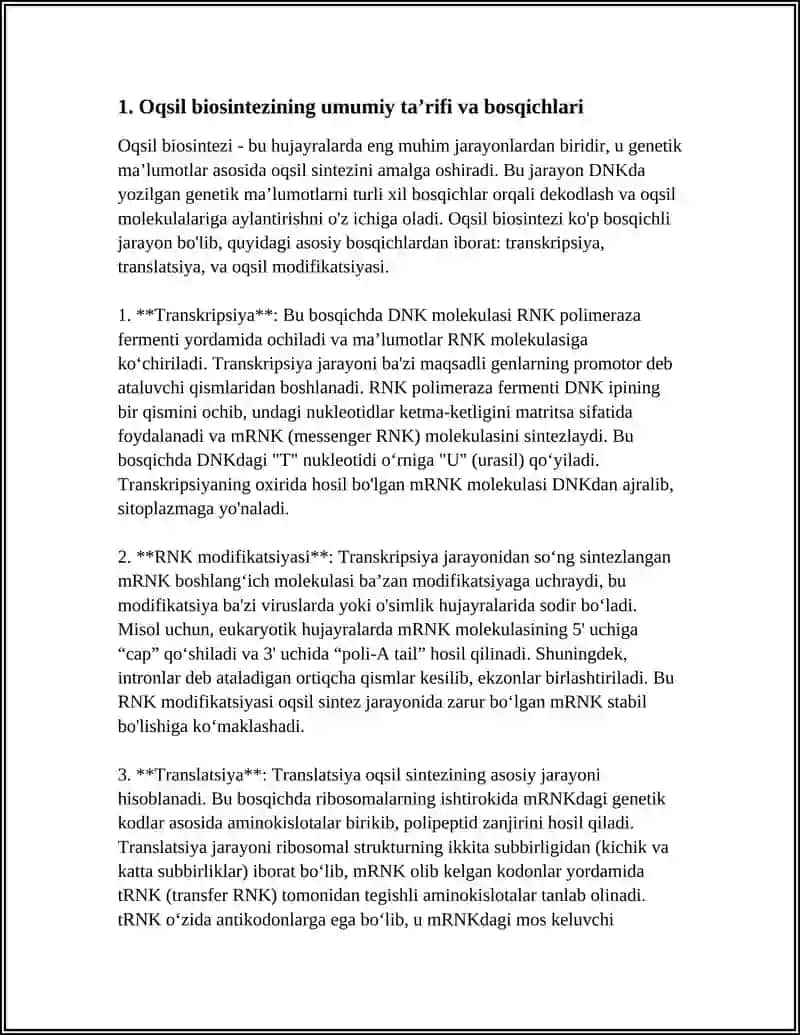 Oqsil biosintezi 3