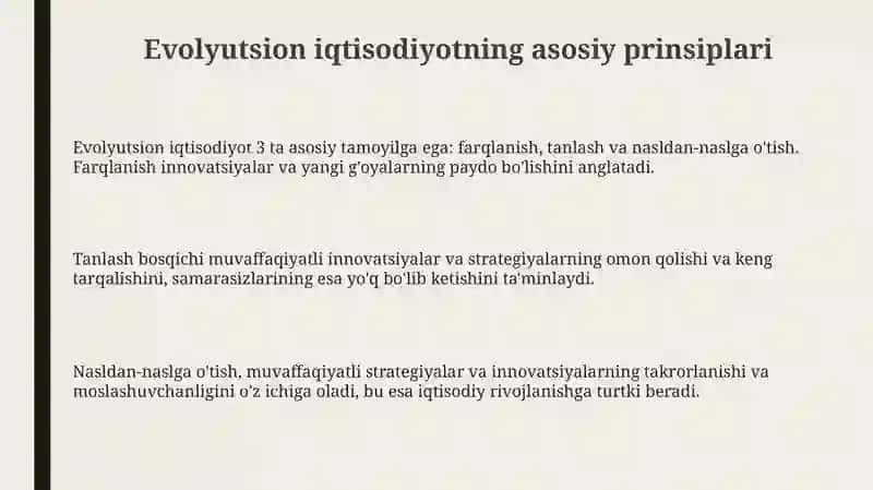 Hozirgi zamon iqtisodiy qarashlari va evalutsiyasi 3