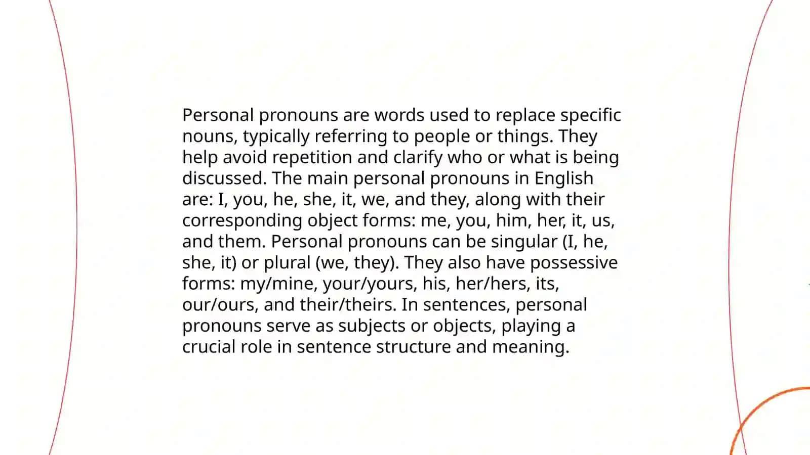 Personal and Possessive Pronouns 3