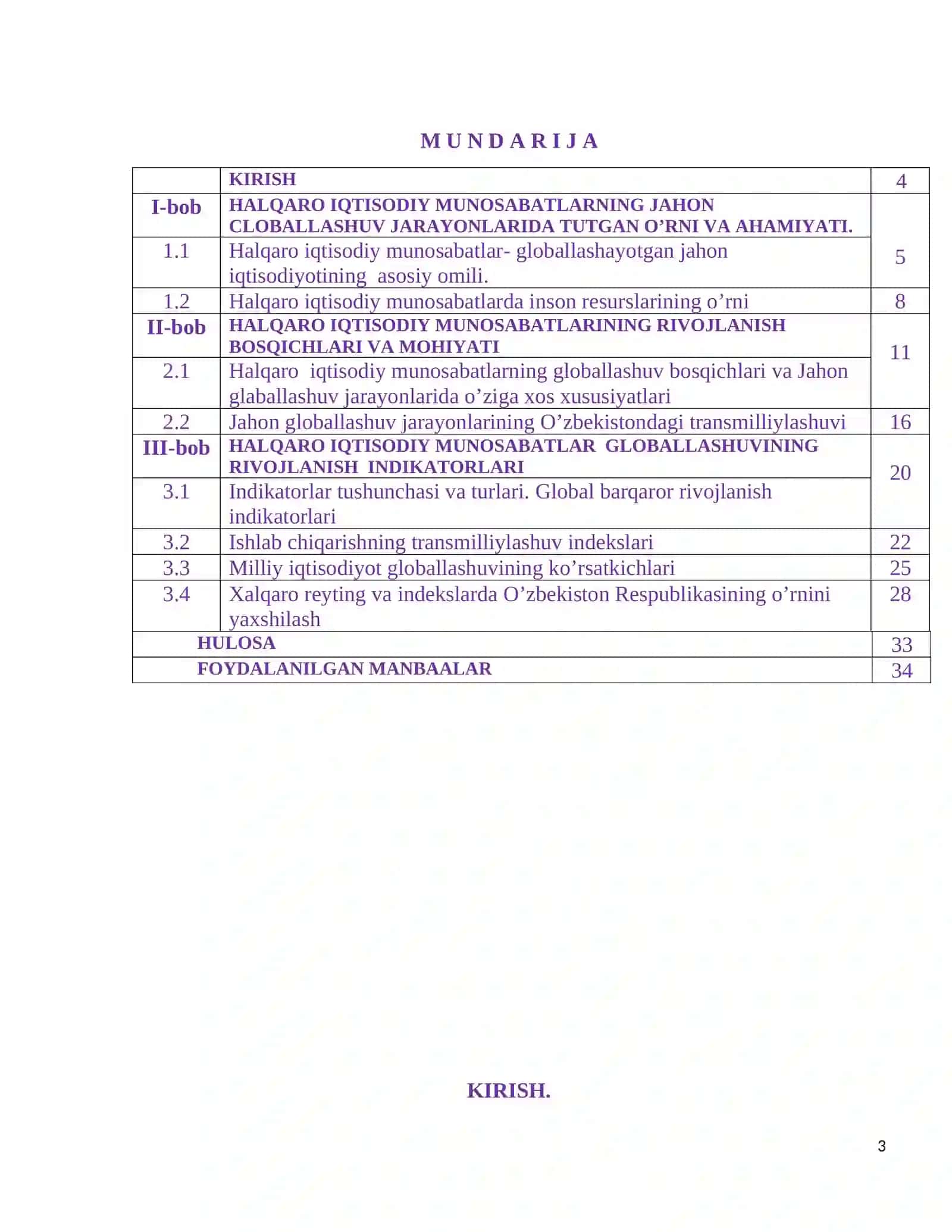 GLOBAL IQTISODIY RIVOJLANISH FANIDAN 3