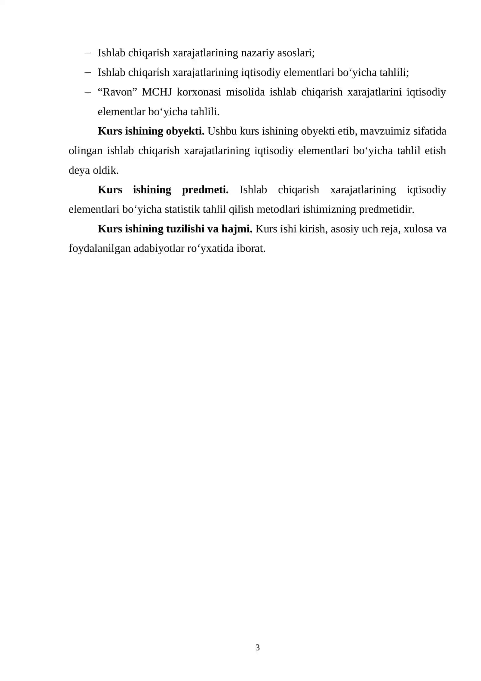 Ishlab chiqarish xarajatlarining iqtisodiy elementlari bo‘yicha tahlili 3