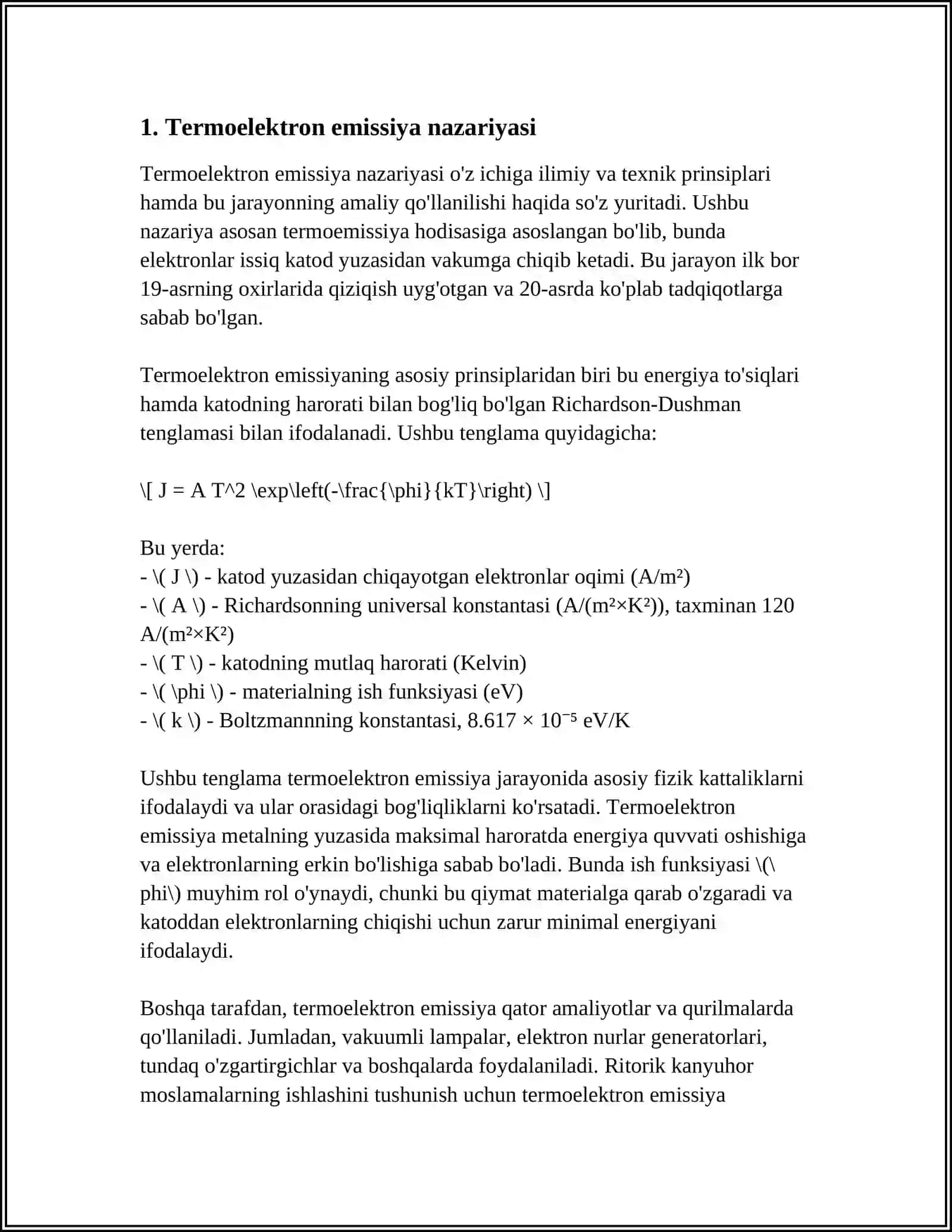 TERMOELEKTRON EMISSIYA 3