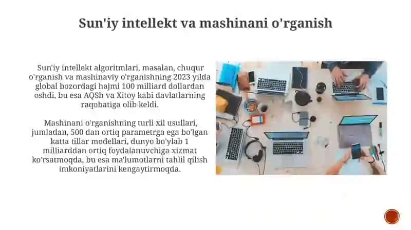 Sun'iy intellekt va mashinani o'rganish 3