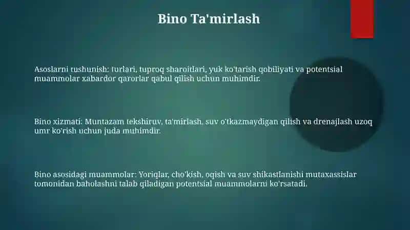 Asoslar haqida tushuncha 3