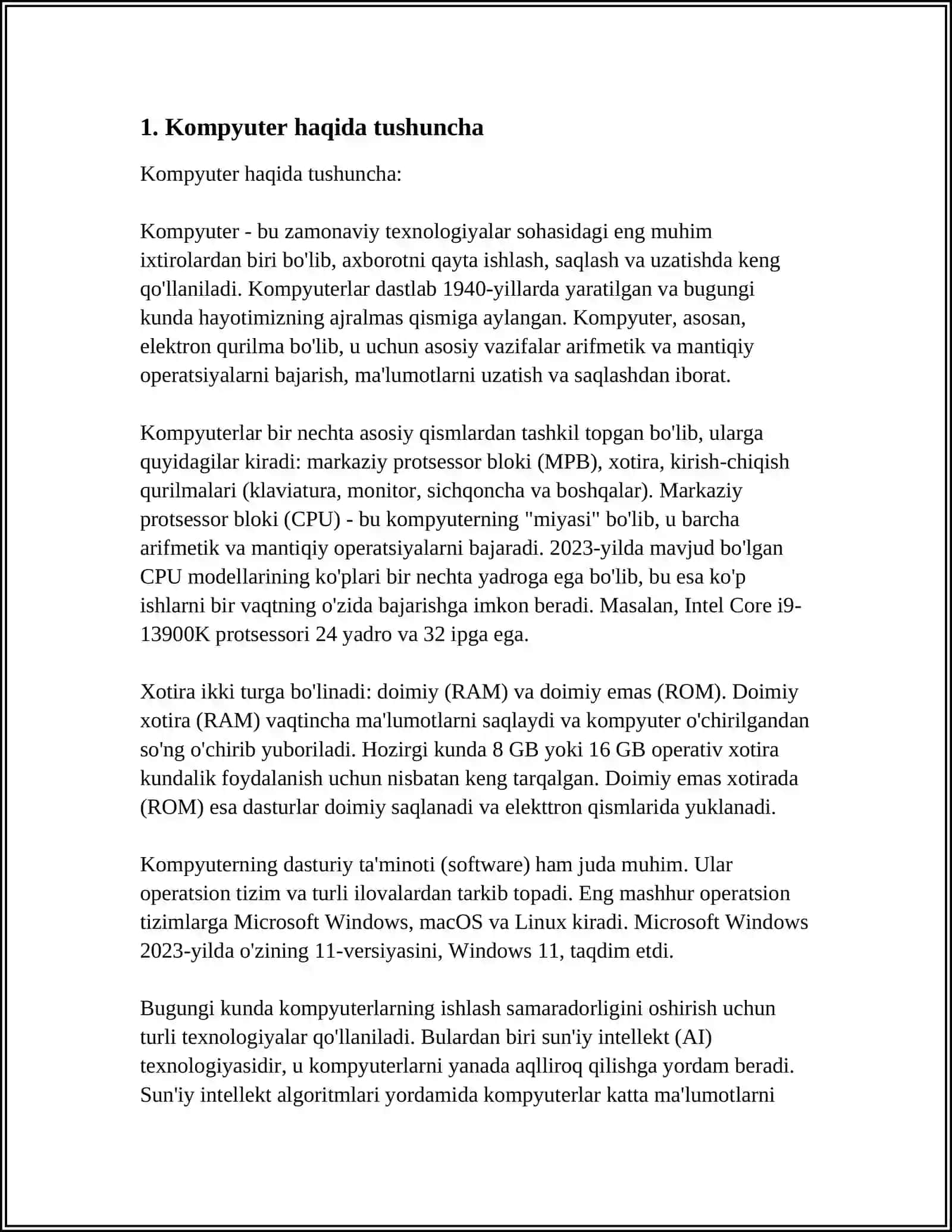 Kompyuter haqida tushuncha 3