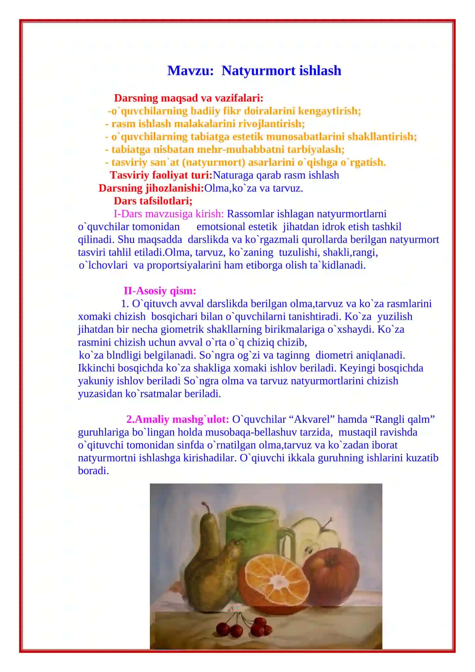 NATYURMORT ISHLASH 3