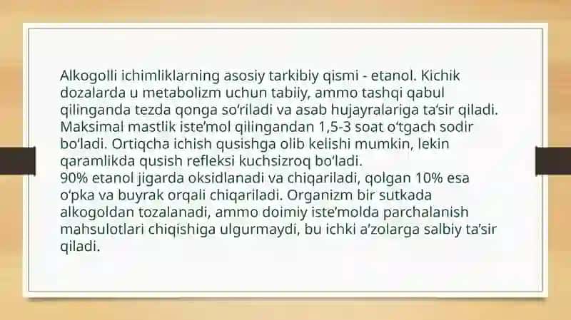 ETILSPIRTI.ALKOGOLIZM VA UNING ASORATLARI 3