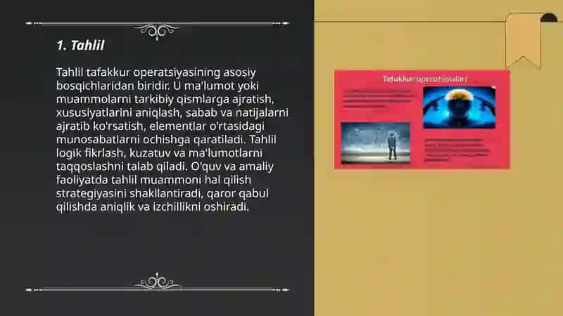 Tafakkuri operatsiyalari 3