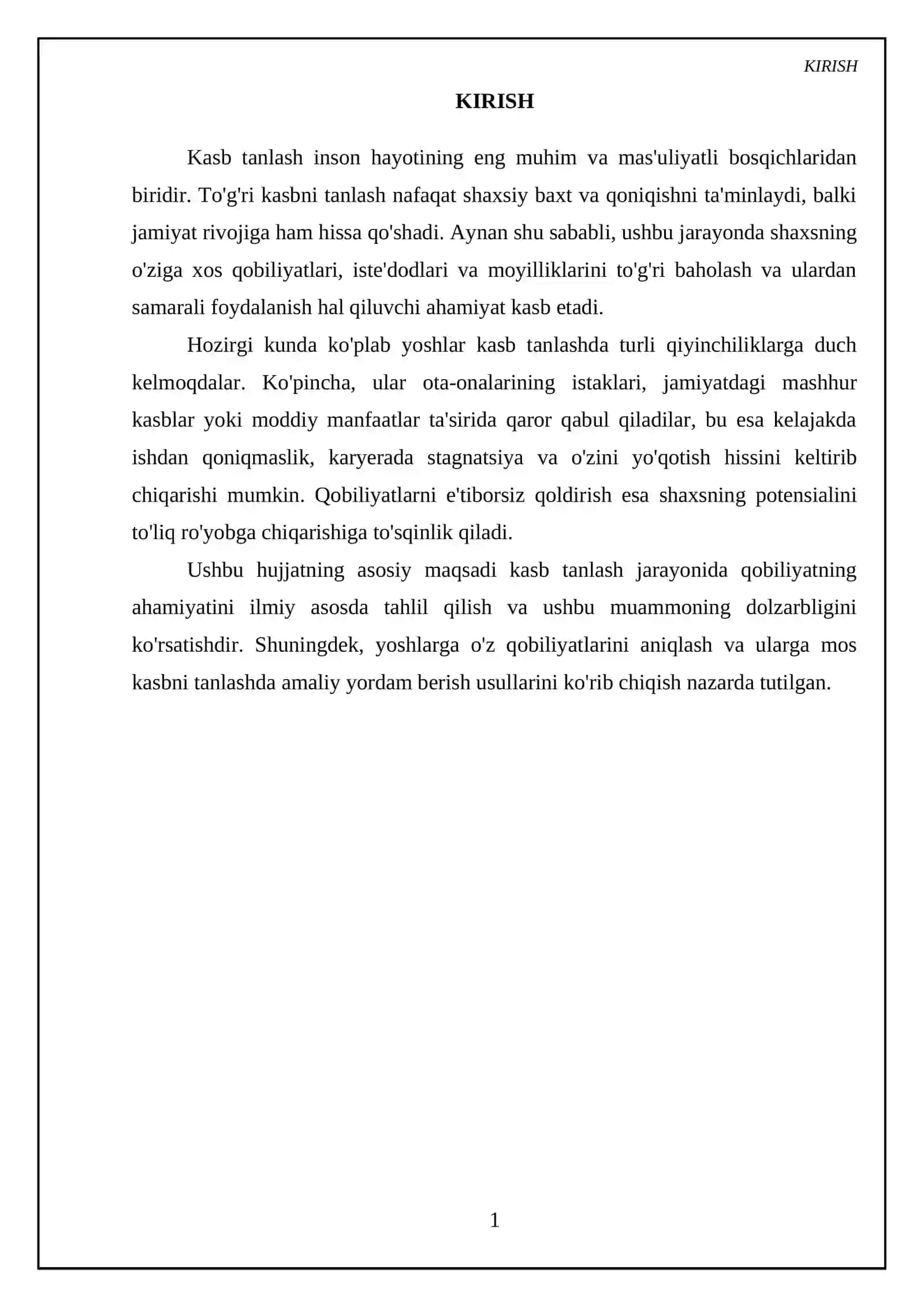 Kasb tanlashda qobilyatning ahamiyati 3
