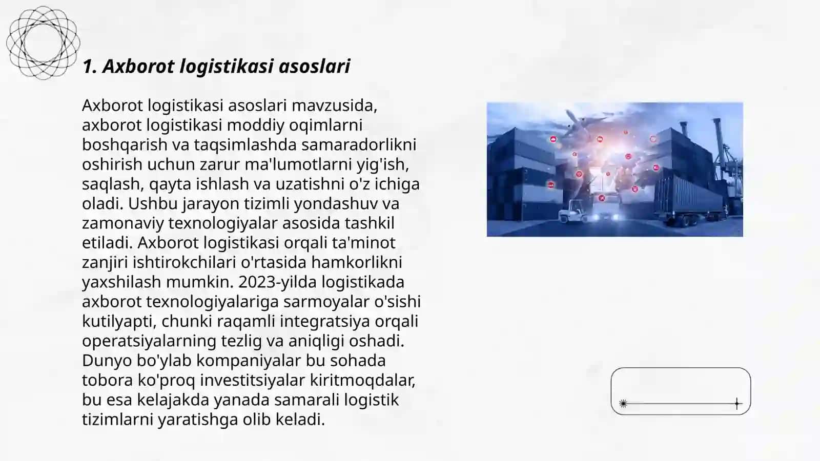 Axborot logistikasi asoslari 3