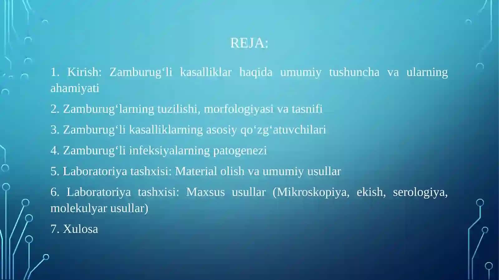 MIKROBIOLOGIYA, VIRUSOLOGIYA, IMMUNOLOGIYA FANI 3