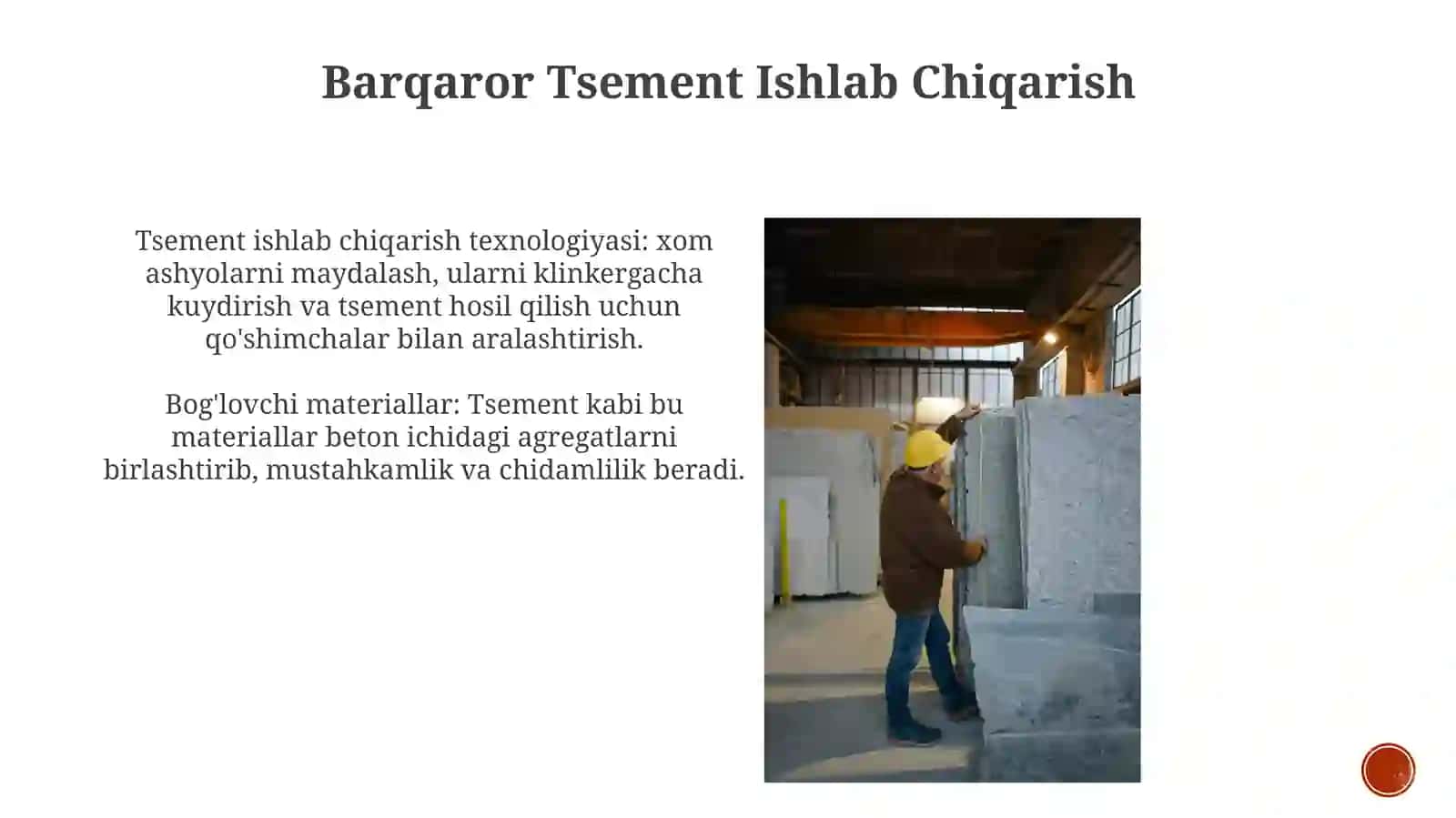 Tsement Ishlab Chiqarish Texnologiyasi 3