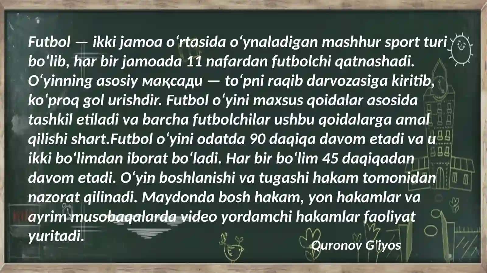 Futbolda o'yin qoidalari va ularga rioya qilish 3