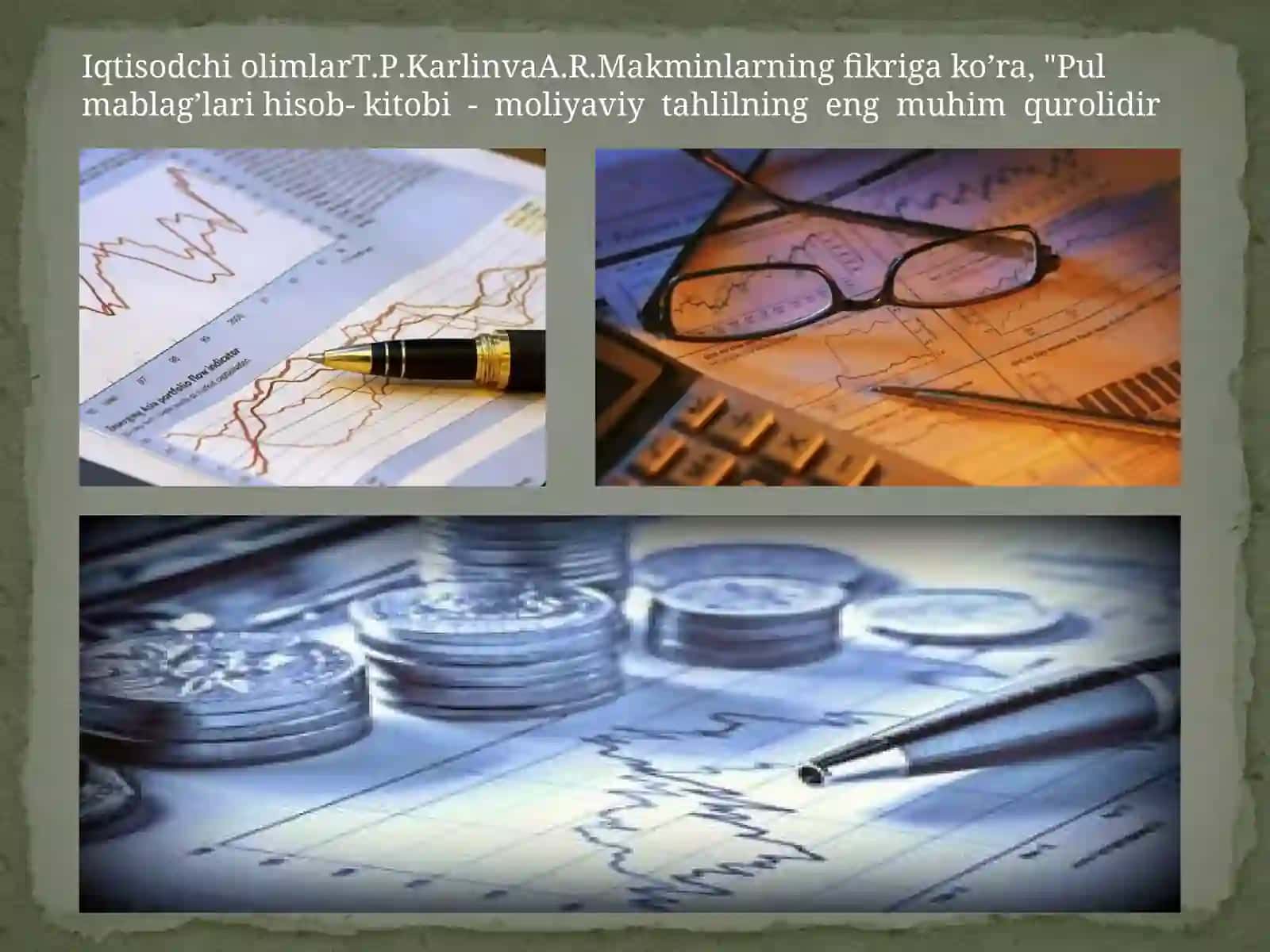 Pul oqimlari va moliyaviy hisobotlar 3