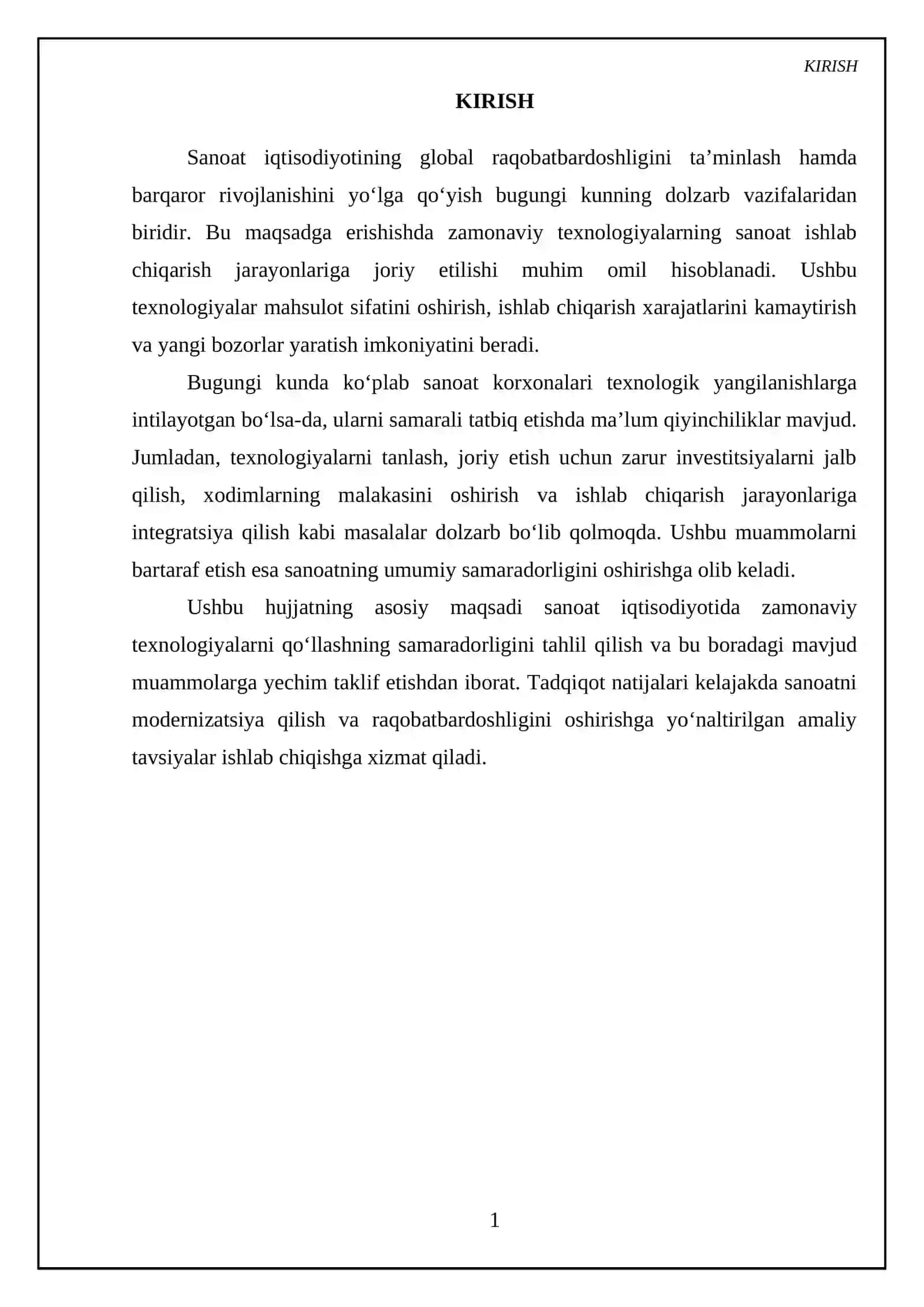 Sanoat iqtisodiyotida zamonaviy texnologiyalarni qoʻllash samarasi 3