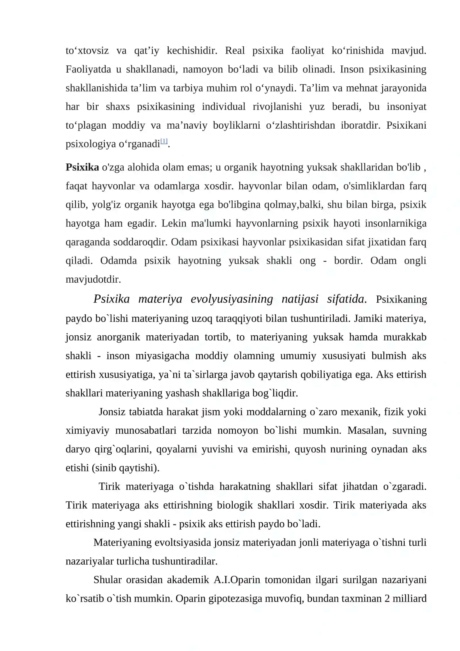 PSIXIKANING FILOGENETIK TARAQQIYOTI 3
