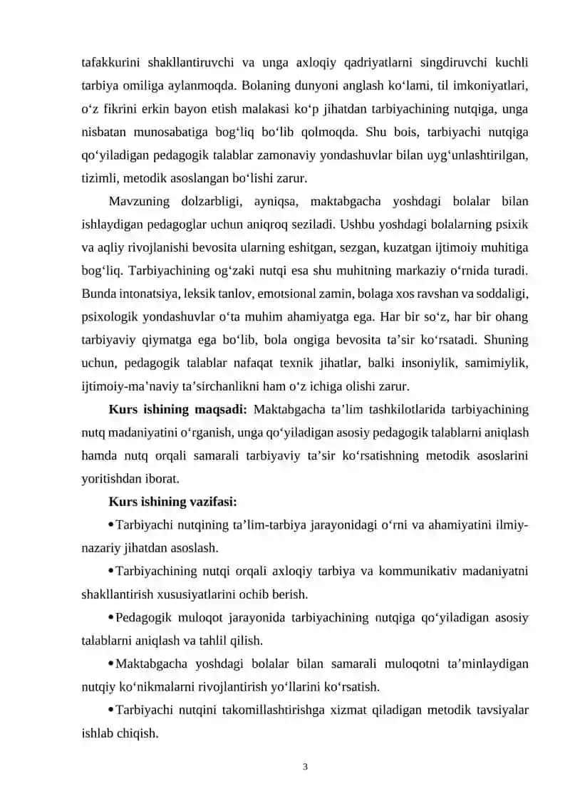 TARBIYACHI NUTQIGA QO‘YILGAN PEDAGOGIK TALABLAR 3